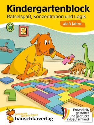 cover image of Kindergartenblock ab 4 Jahre – Rätsel-Spaß, Konzentration und Logik